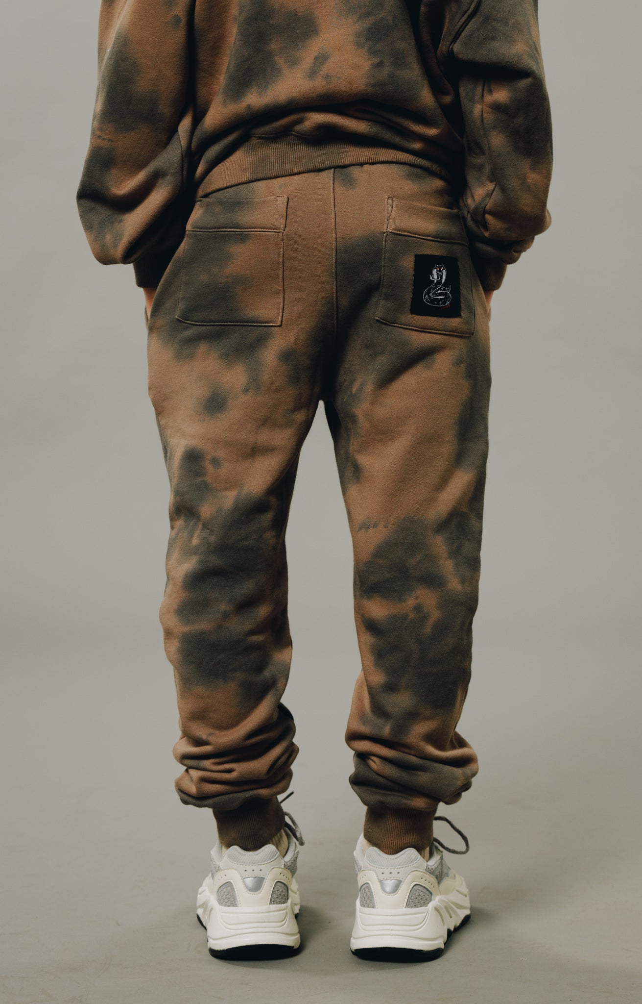 Sir Seraph tie dye trackpant brown