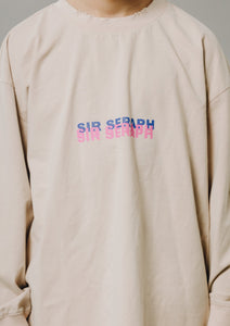 Sir Seraph ‘GLITCHED’ VINTAGE TEE - BLUSH PINK