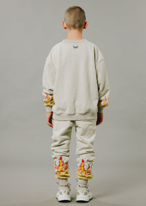 Sir Seraph ‘VINTAGE FLAMES’ SWEATSHIRT – SEAFOAM