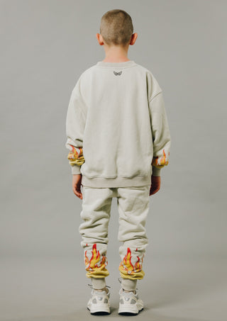 Sir Seraph ‘VINTAGE FLAMES’ SWEATSHIRT – SEAFOAM