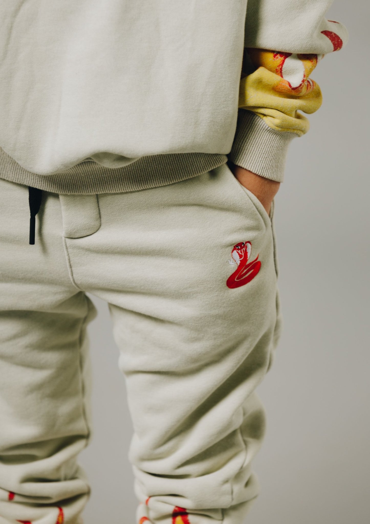 Sir Seraph ‘VINTAGE FLAMES’ TRACKPANT - SEAFOAM
