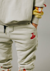 Sir Seraph ‘VINTAGE FLAMES’ TRACKPANT - SEAFOAM