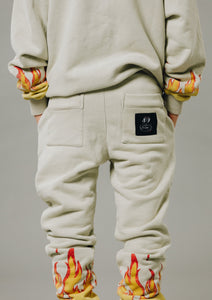 Sir Seraph ‘VINTAGE FLAMES’ TRACKPANT - SEAFOAM