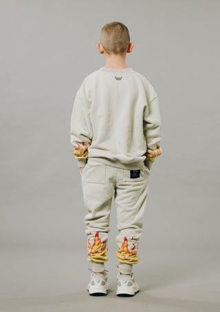 Sir Seraph ‘VINTAGE FLAMES’ TRACKPANT - SEAFOAM