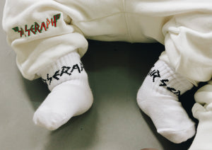Sir Seraph white baby socks